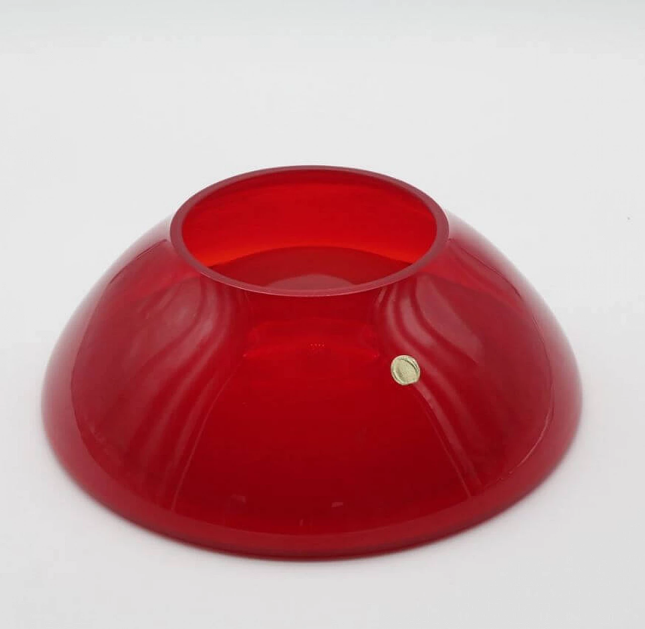 Red Murano glass bowl, 1970s 1370863