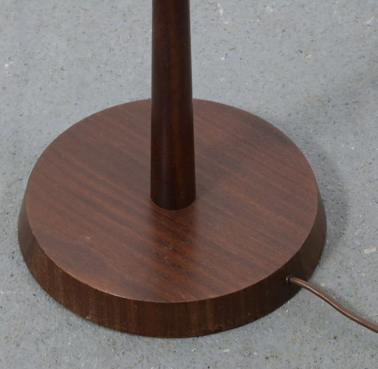 Floor lamp with fabric shade, 1940s 1370882