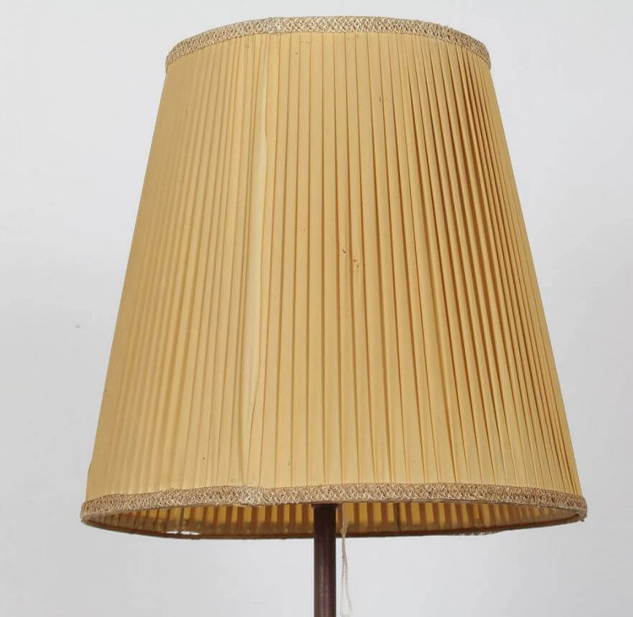 Floor lamp with fabric shade, 1940s 1370887