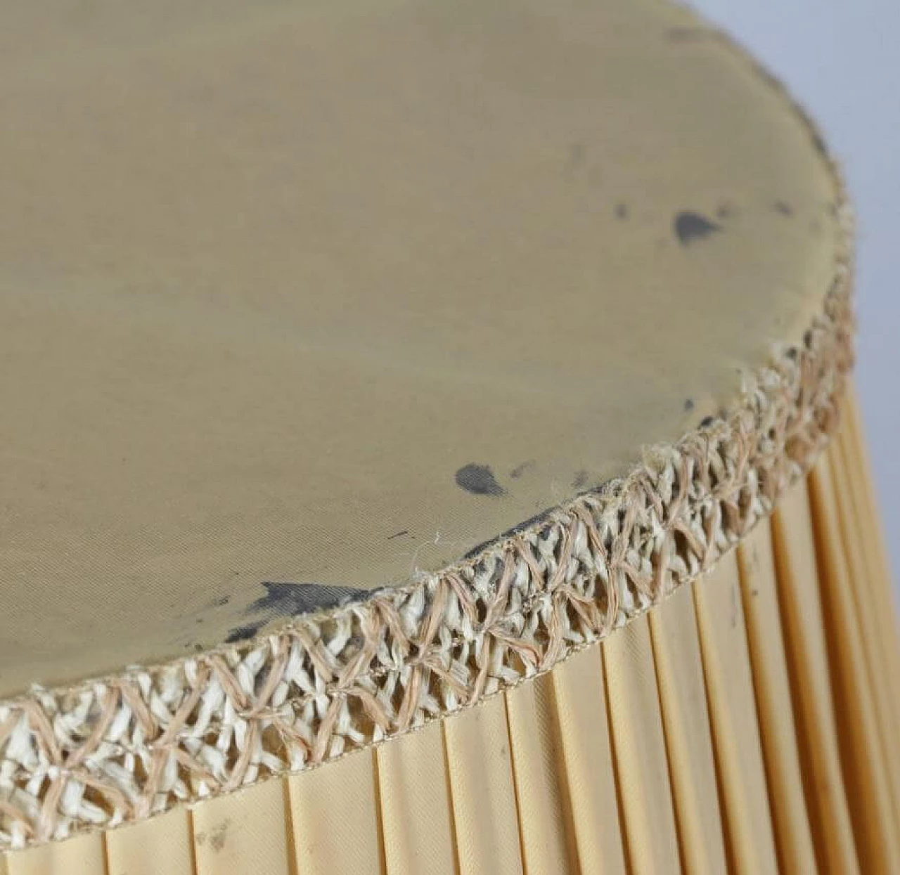 Floor lamp with fabric shade, 1940s 1370890