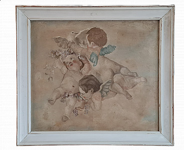 Allegory of cherubs, French painting, 18th century