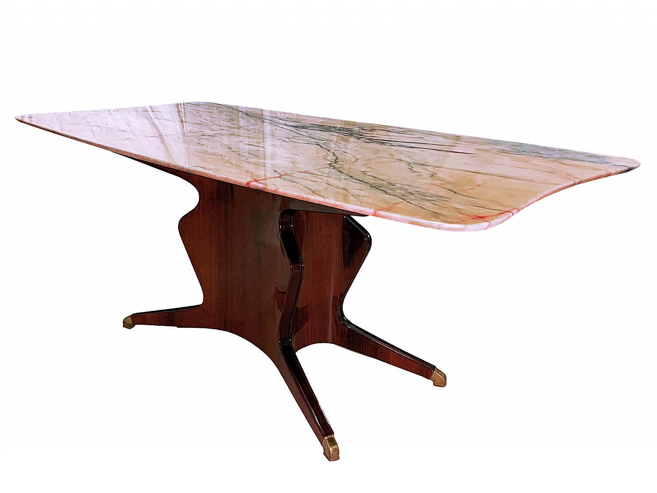 Dining table with marble top by Osvaldo Borsani, 1950s 1370987