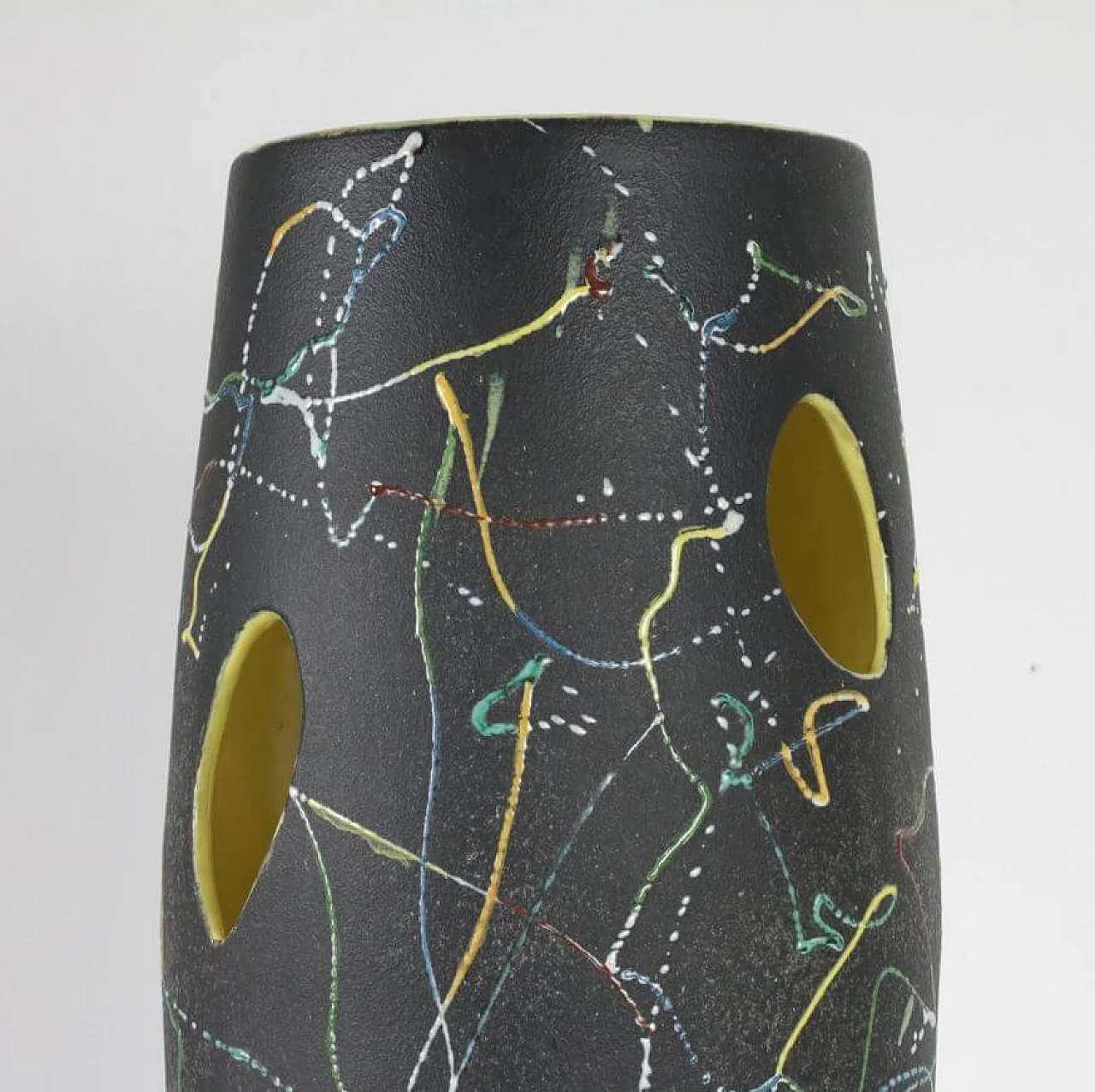 Vaso in ceramica smaltata di Lina Poggi Assolini, anni '60 1371340
