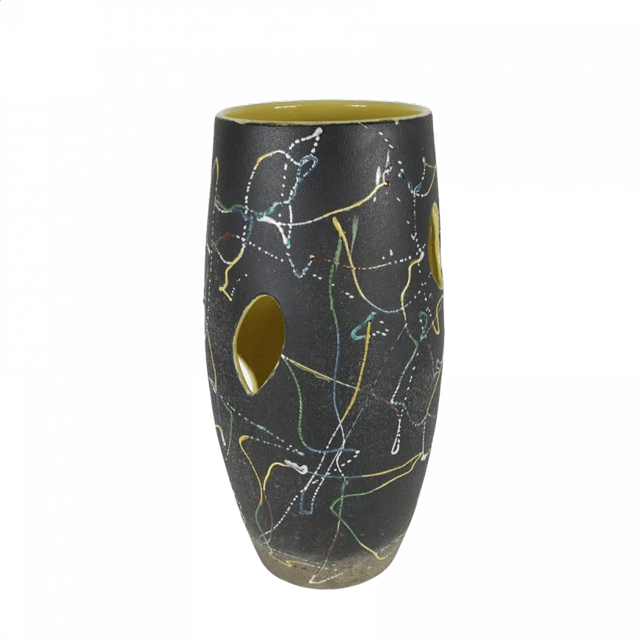 Vaso in ceramica smaltata di Lina Poggi Assolini, anni '60 1371372