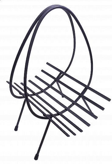 Metal magazine rack, 50s