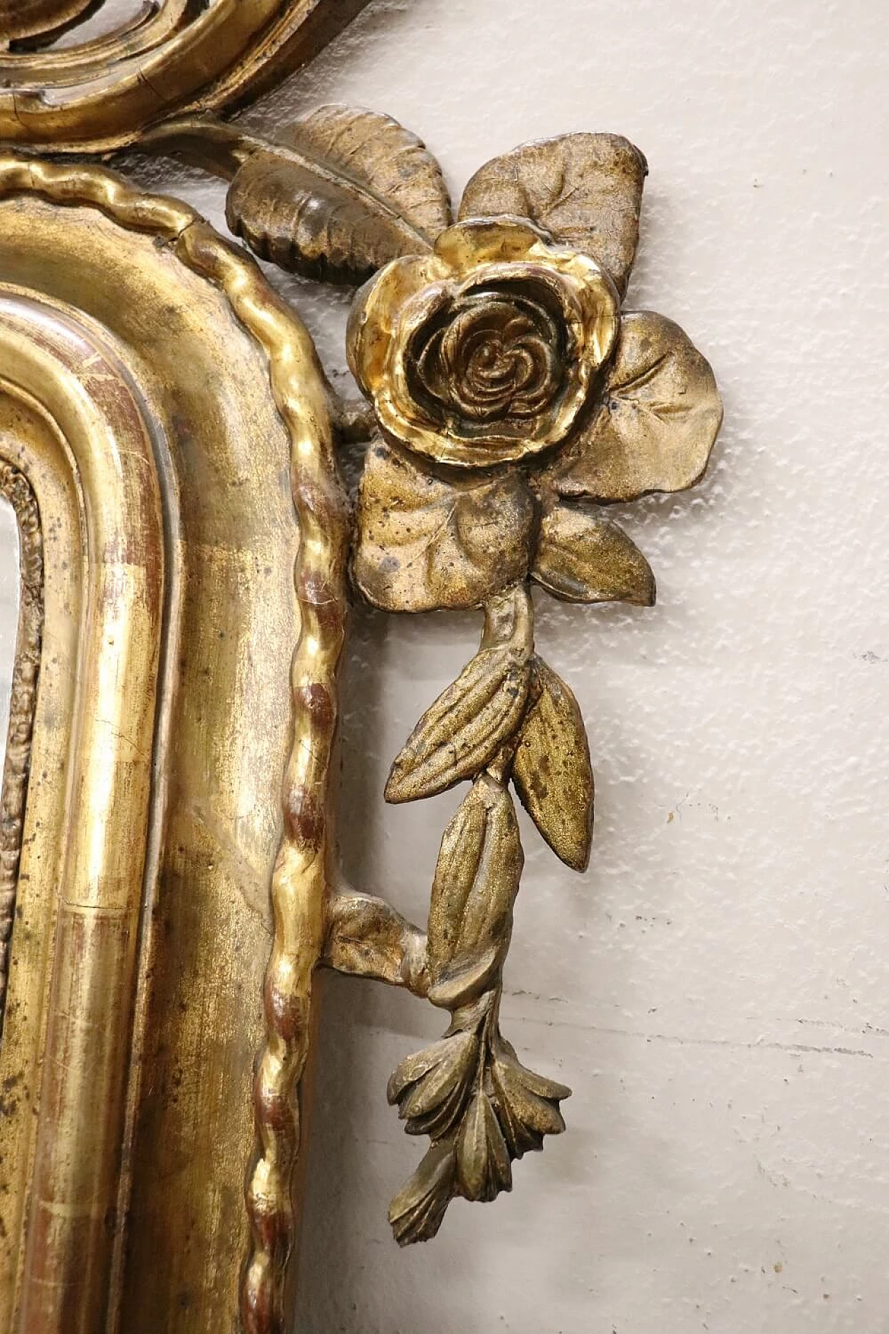 Wooden mirror gilded with gold leaf, mid-19th century 1371467