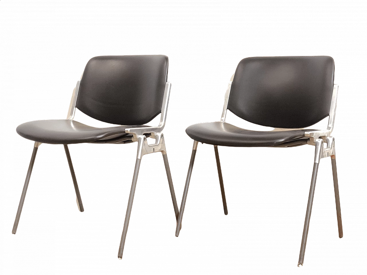 Pair of chairs DSC 106 by Giancarlo Piretti for Anonima Castelli, 1960s 1371540