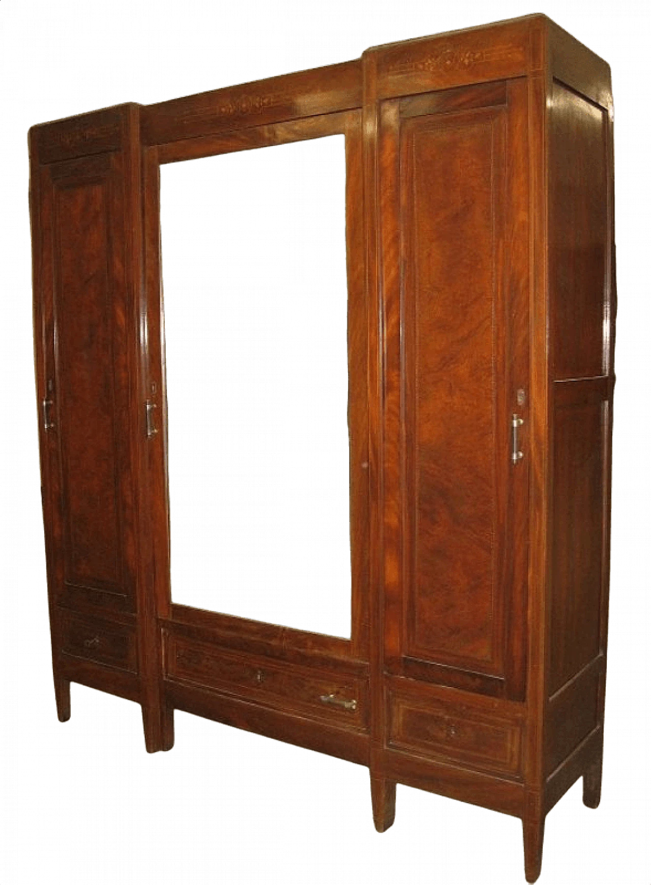 Mahogany three doors closet, early '900 1371648