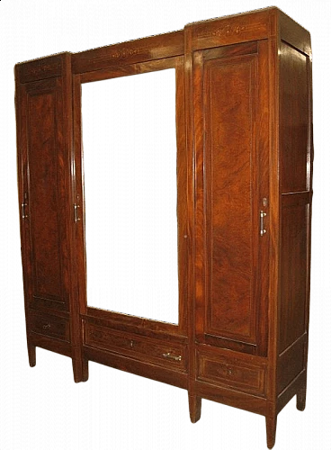 Mahogany three doors closet, early '900