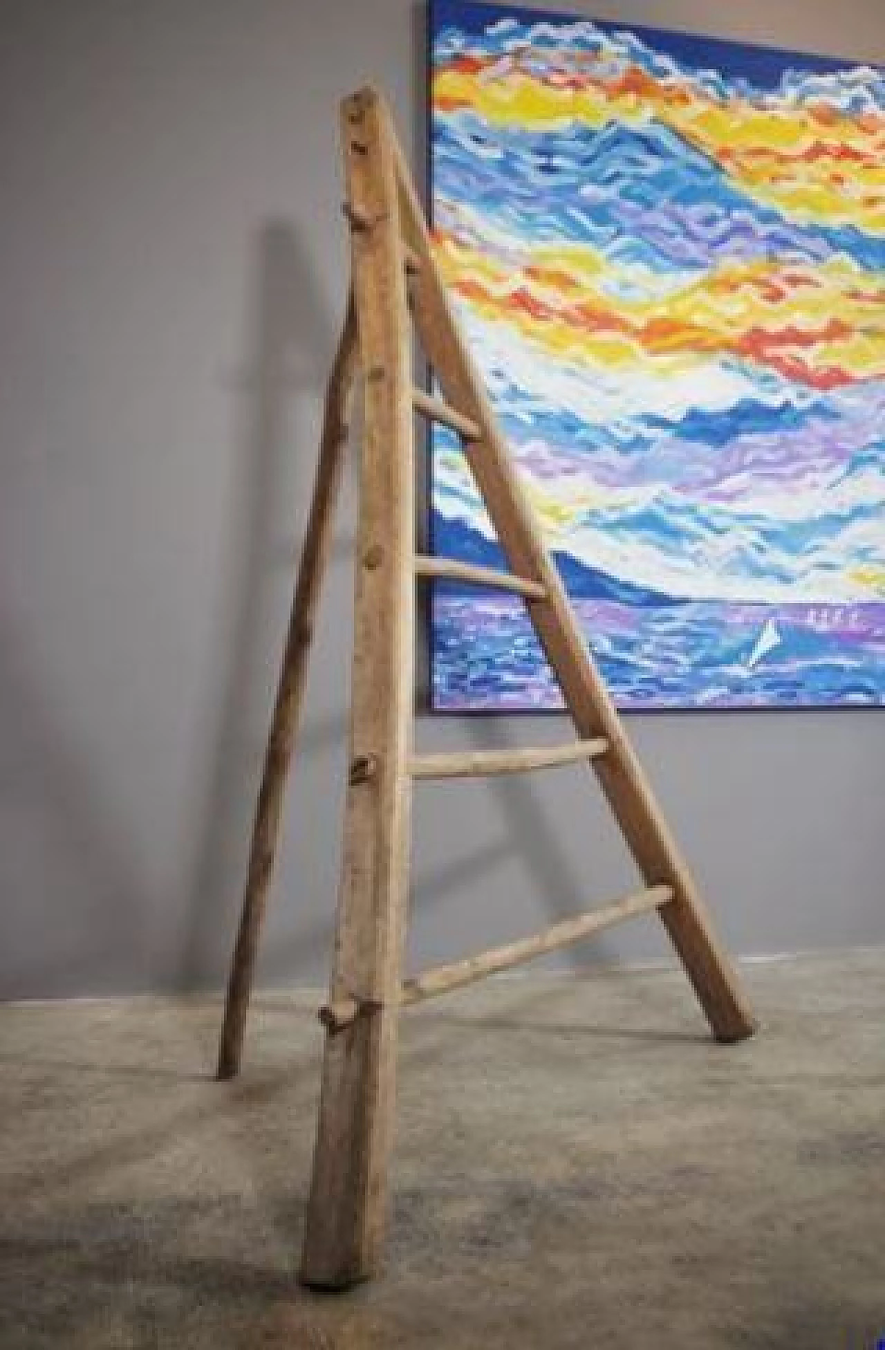 Spruce and beech wood staircase, 20th century 1371767