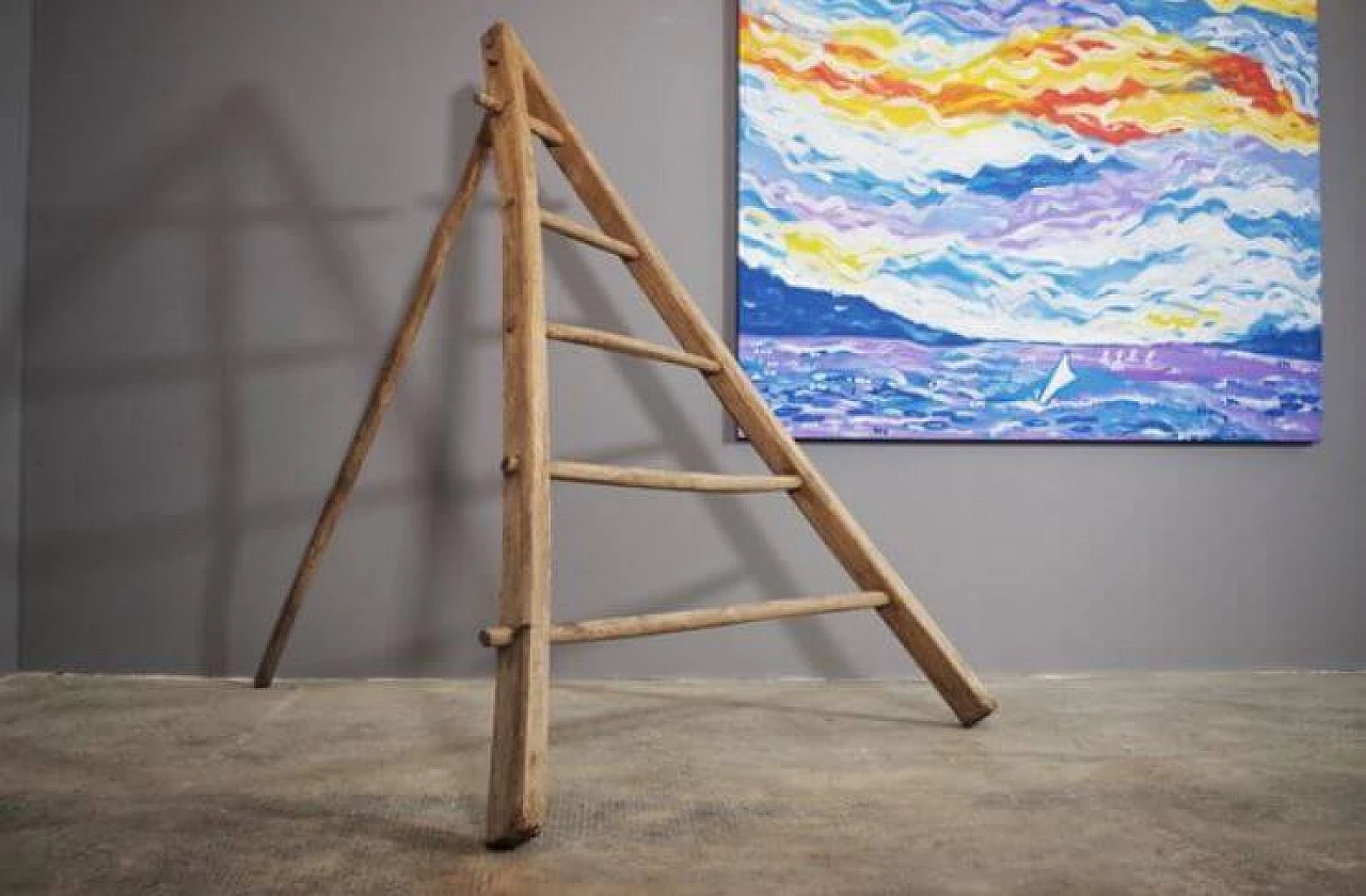 Spruce and beech wood staircase, 20th century 1371768