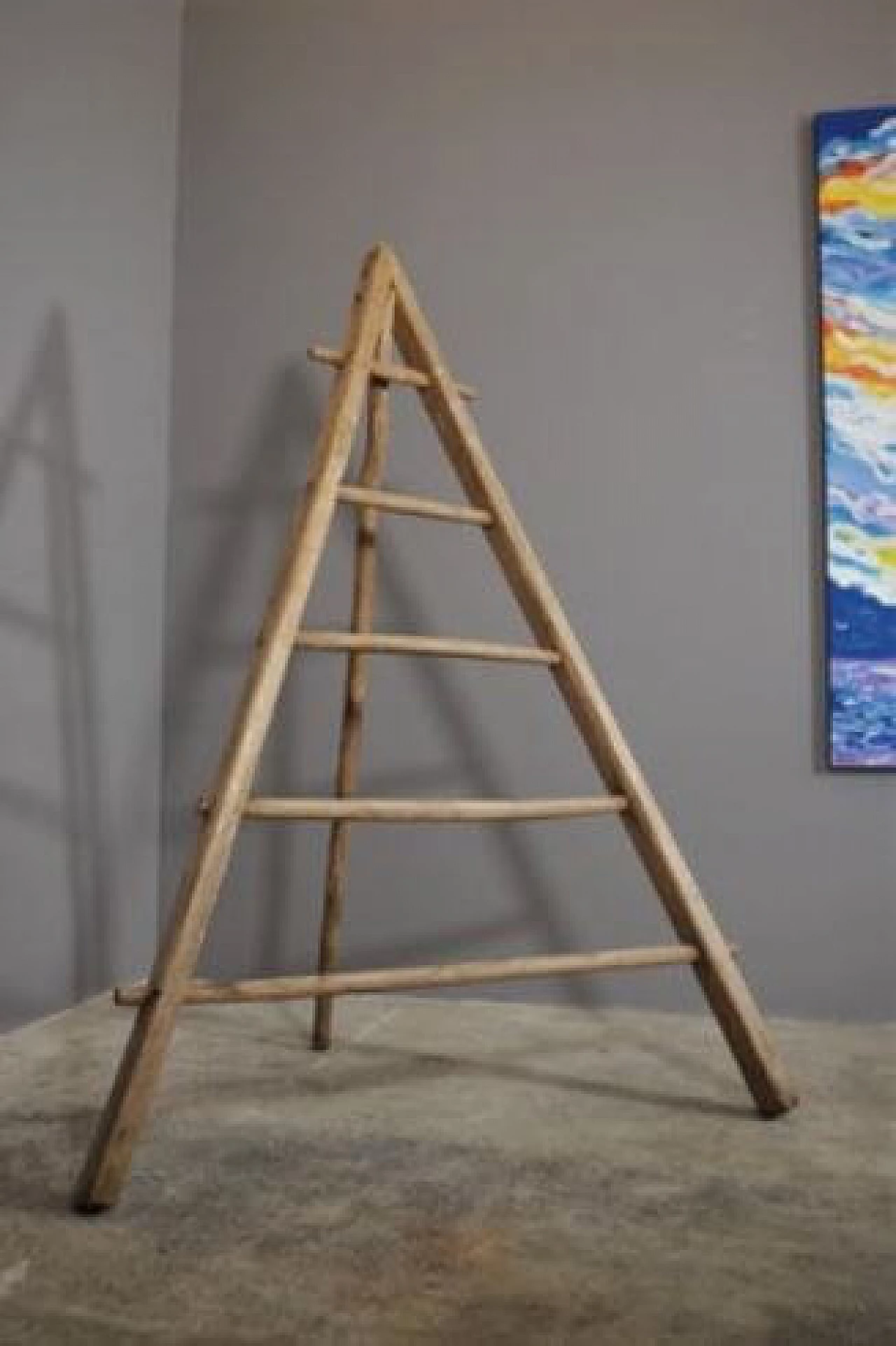 Spruce and beech wood staircase, 20th century 1371771