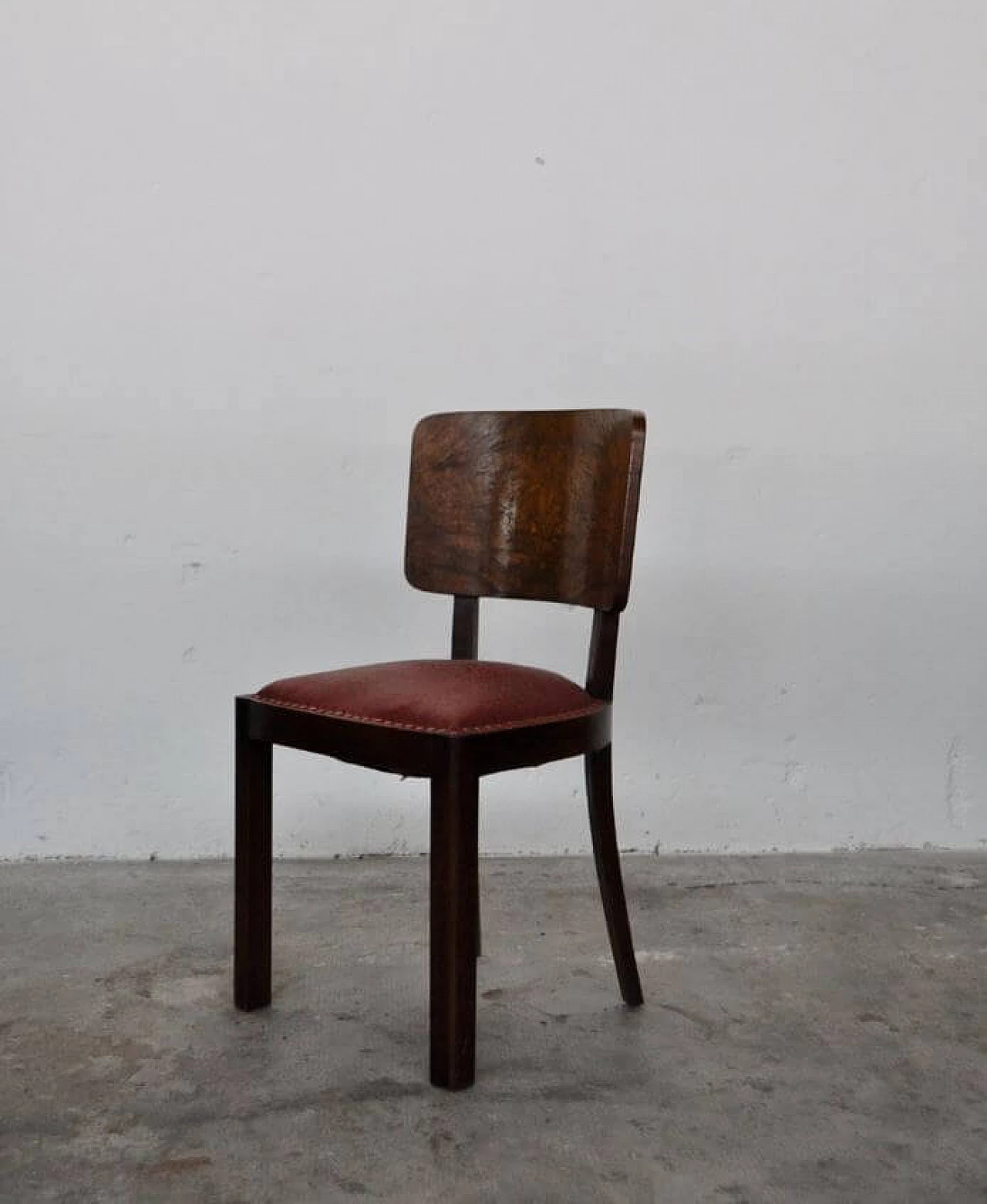 6 Sedie Art Deco in noce, anni '30 1371899