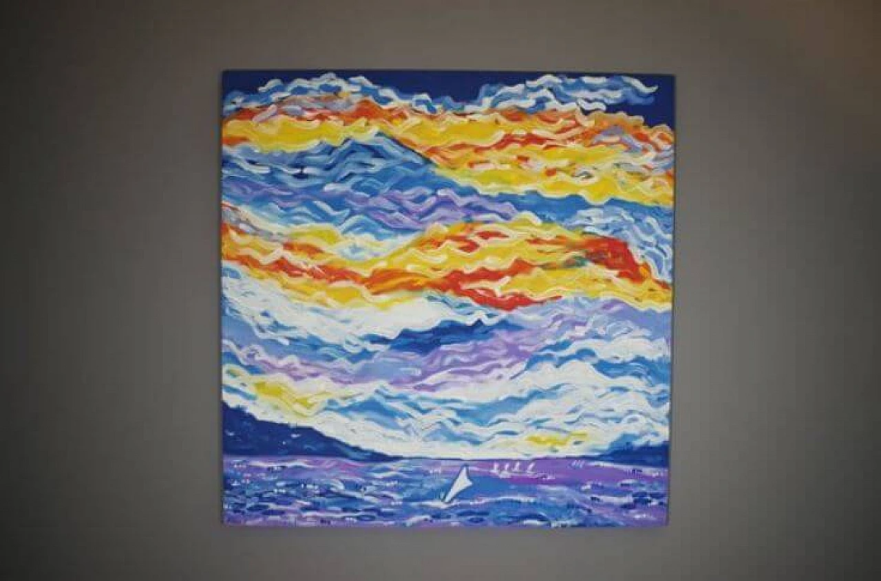 Abstract painting, oil on canvas, 00s 1371922