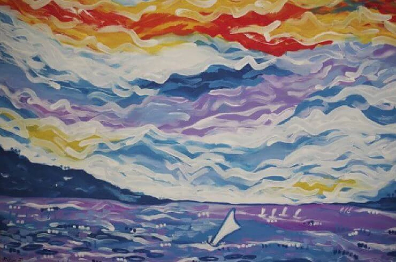 Abstract painting, oil on canvas, 00s 1371923