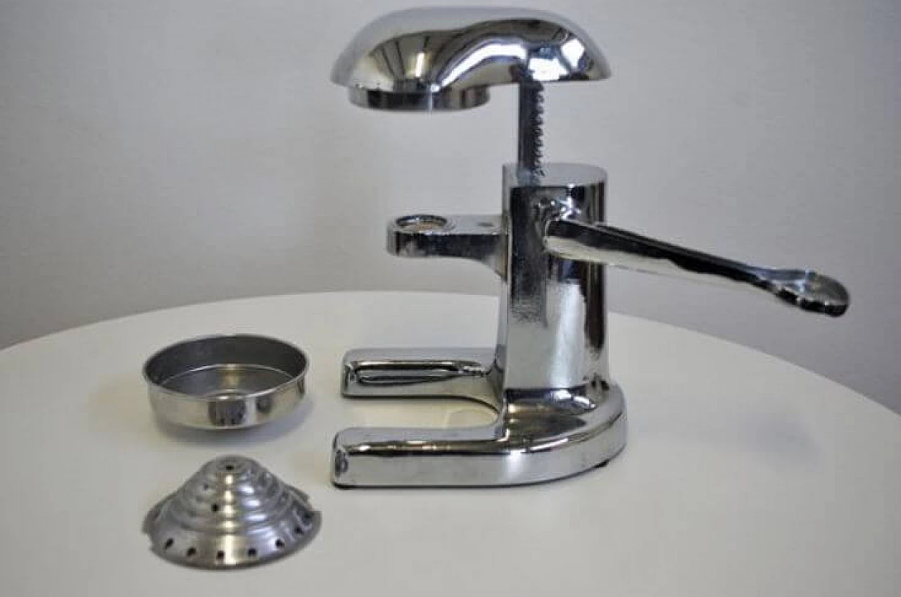 Bench-top citrus juicer in steel, 1950s 1372003