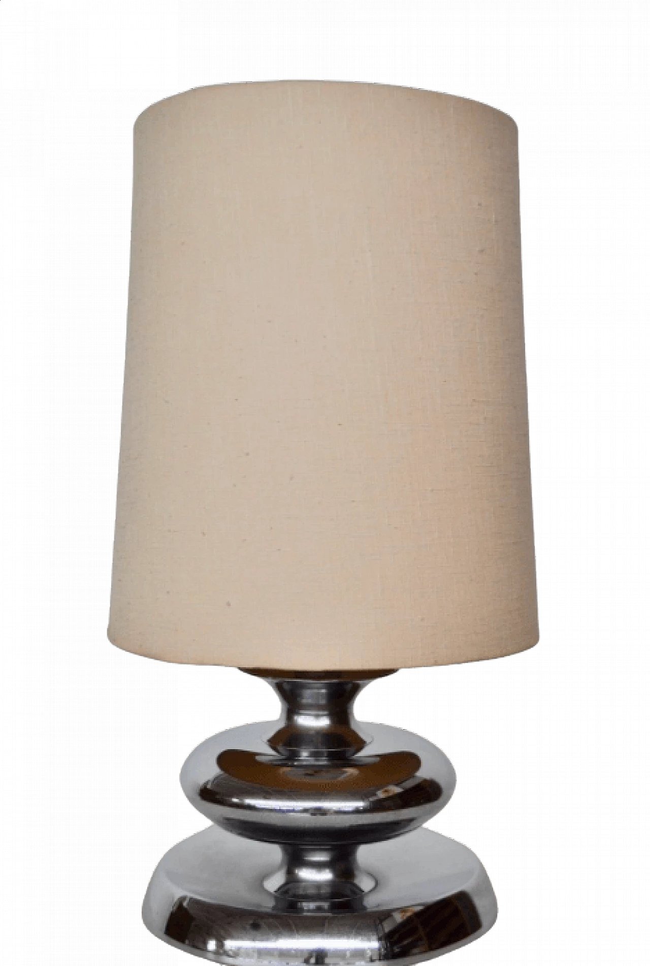 Lampada da tavolo in acciaio e placcata in cromo di Luci Italia, anni '70 1372200