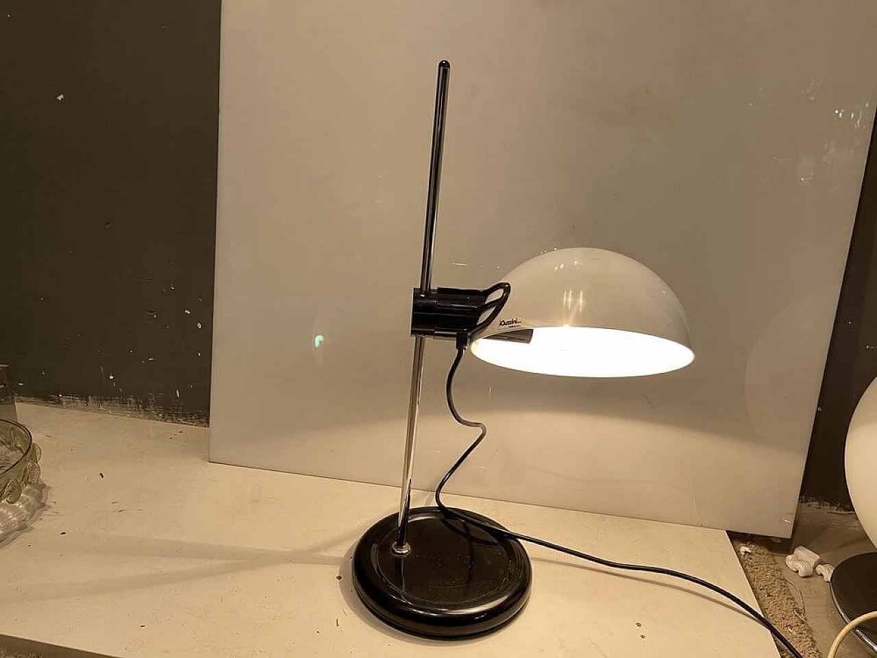 Lampada da scrivania regolabile in plastica di iGuzzini, anni '80 1372256