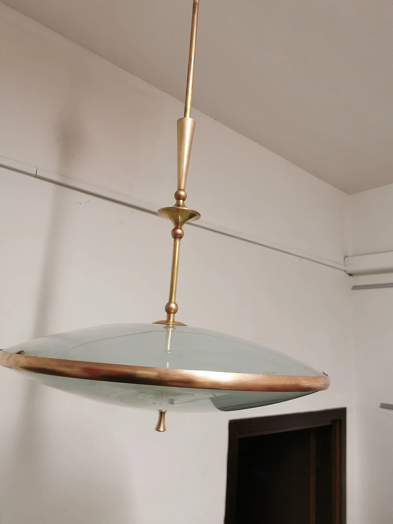Suspension lamp by Pietro Chiesa for Fontana Arte, 1940s 1372271