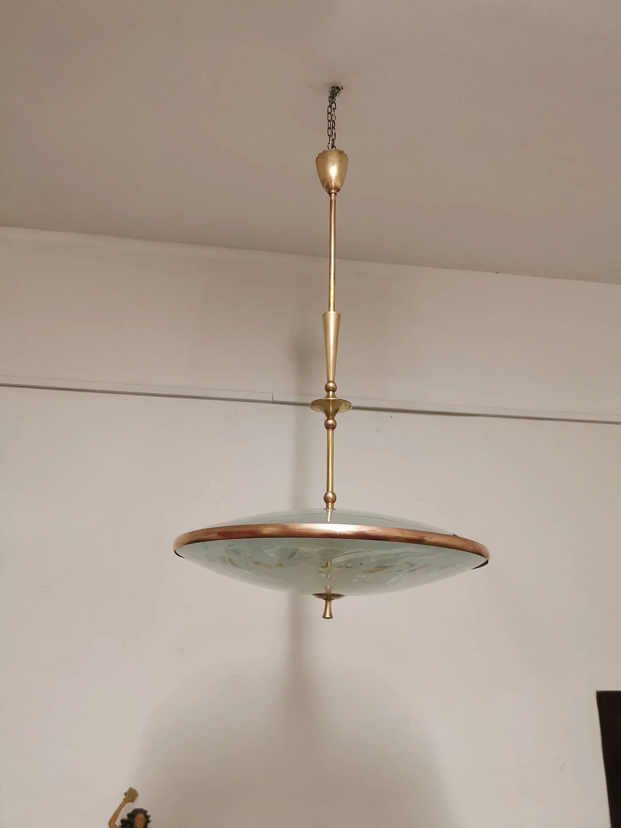 Suspension lamp by Pietro Chiesa for Fontana Arte, 1940s 1372279