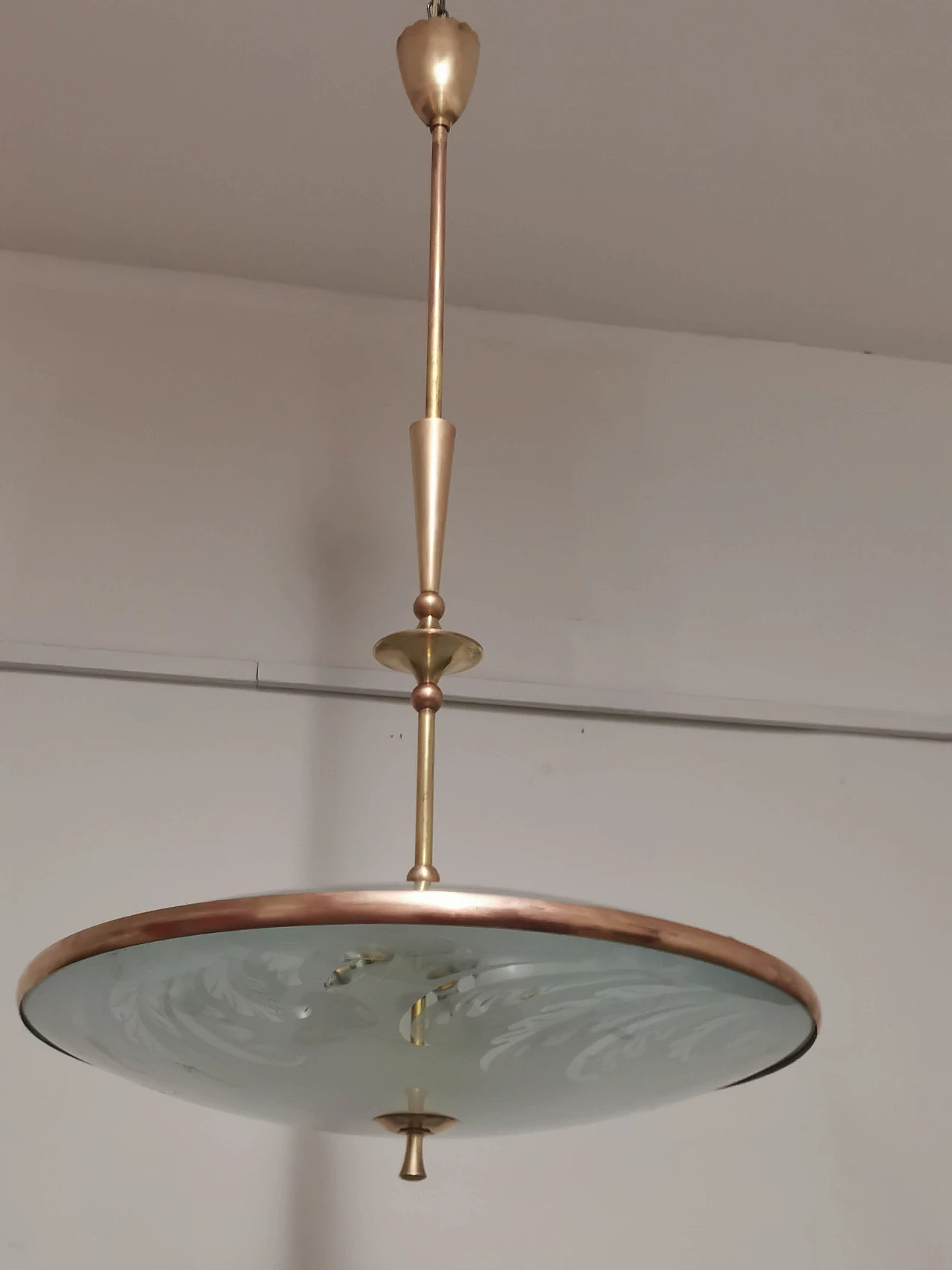 Suspension lamp by Pietro Chiesa for Fontana Arte, 1940s 1372280