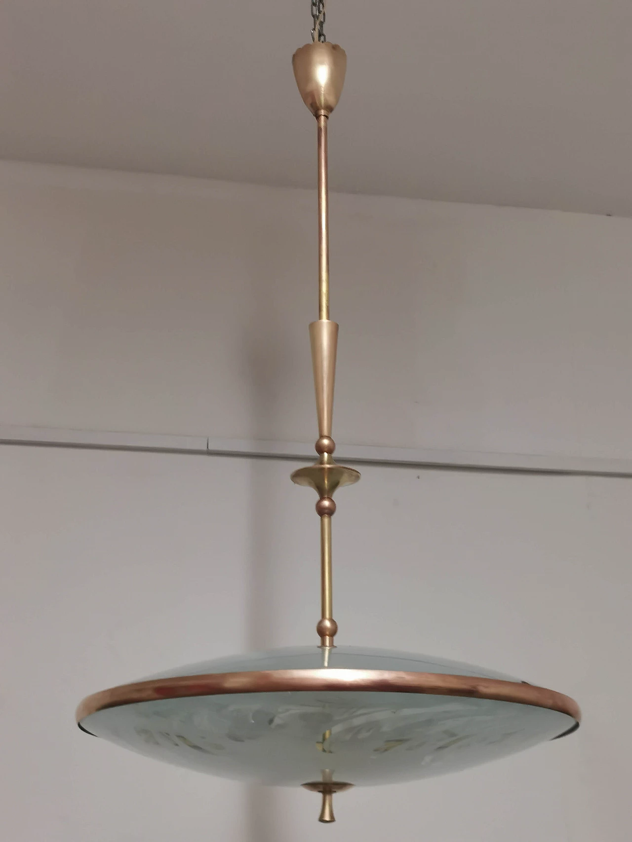 Lampada a sospensione di Pietro Chiesa per Fontana Arte, anni '40 1372283