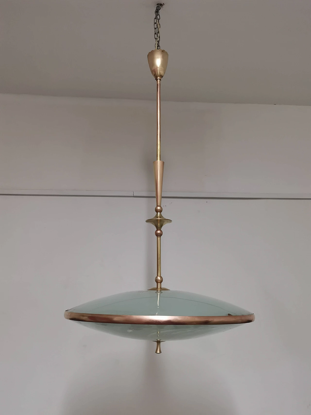 Lampada a sospensione di Pietro Chiesa per Fontana Arte, anni '40 1372284