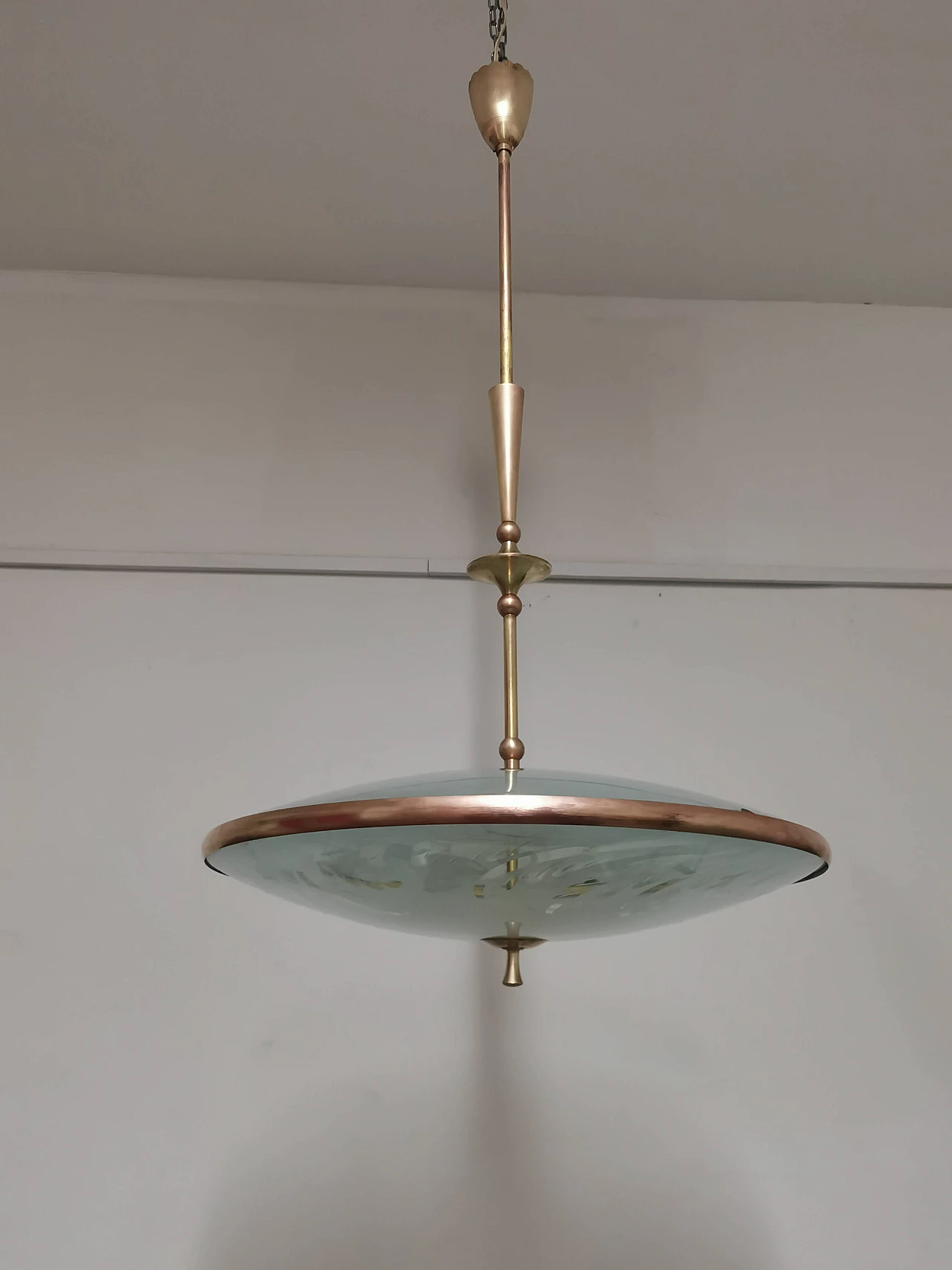 Suspension lamp by Pietro Chiesa for Fontana Arte, 1940s 1372285