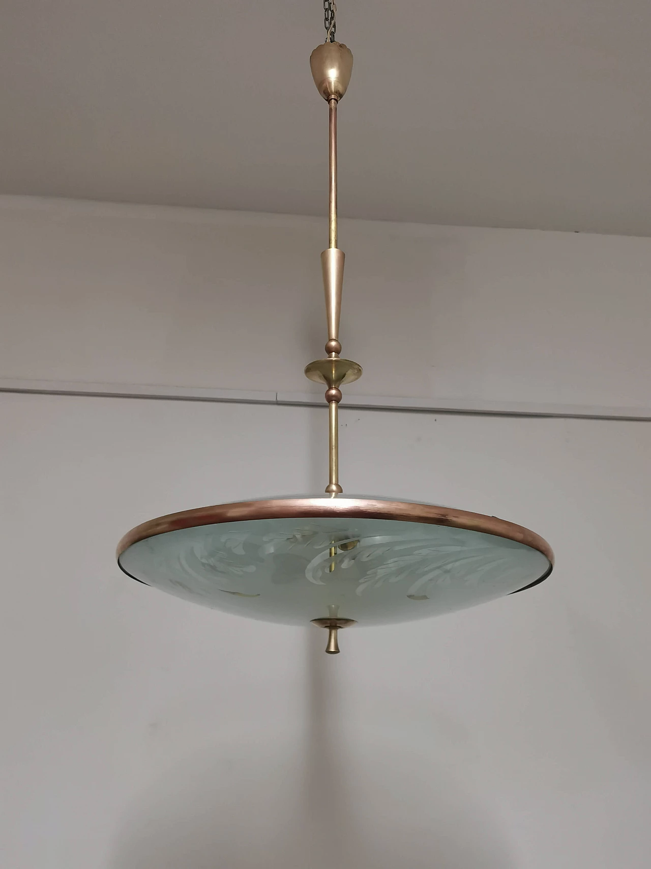 Suspension lamp by Pietro Chiesa for Fontana Arte, 1940s 1372288