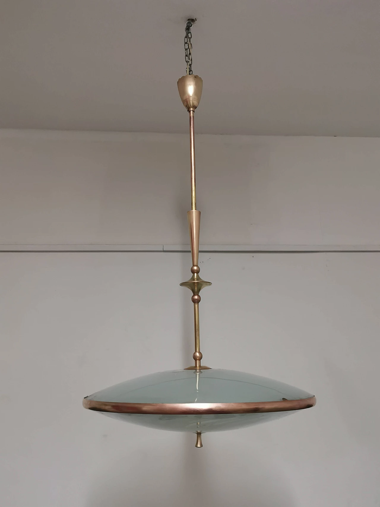 Lampada a sospensione di Pietro Chiesa per Fontana Arte, anni '40 1372291