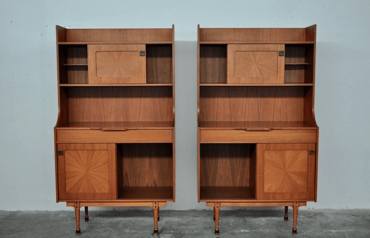 Coppia di credenze in palissandro, anni '60 1372332