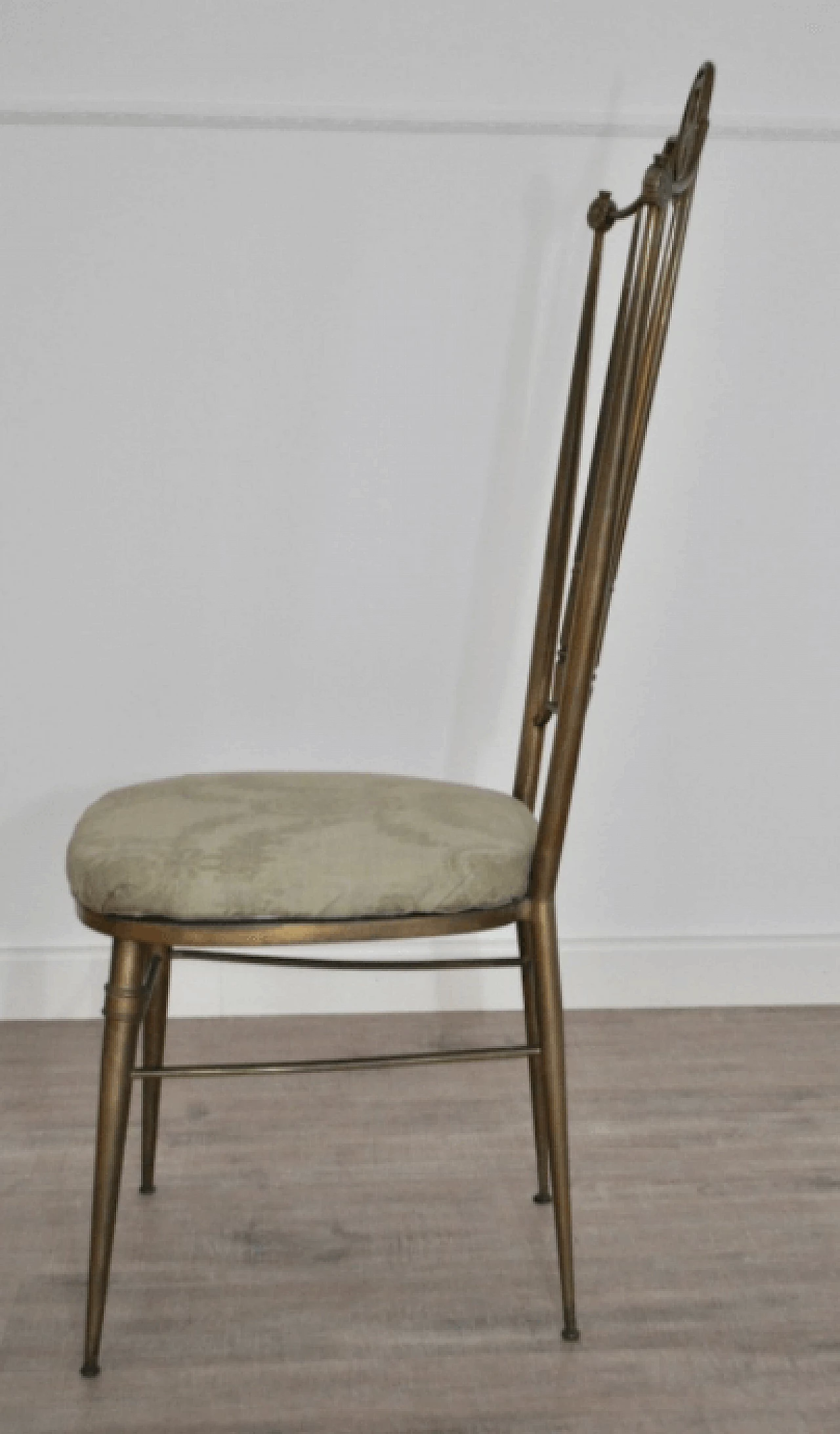 Hollywood Regency style brass chair, 1950s 1372490