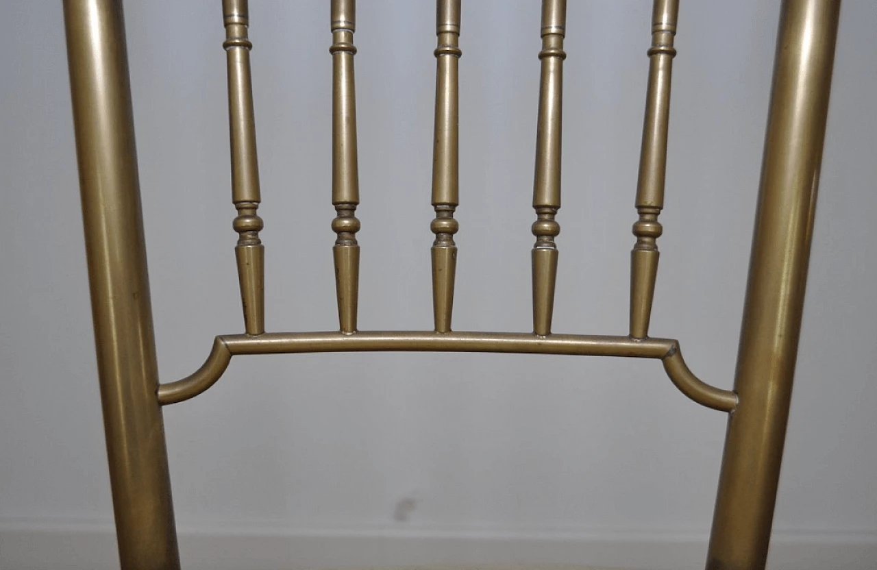 Hollywood Regency style brass chair, 1950s 1372494