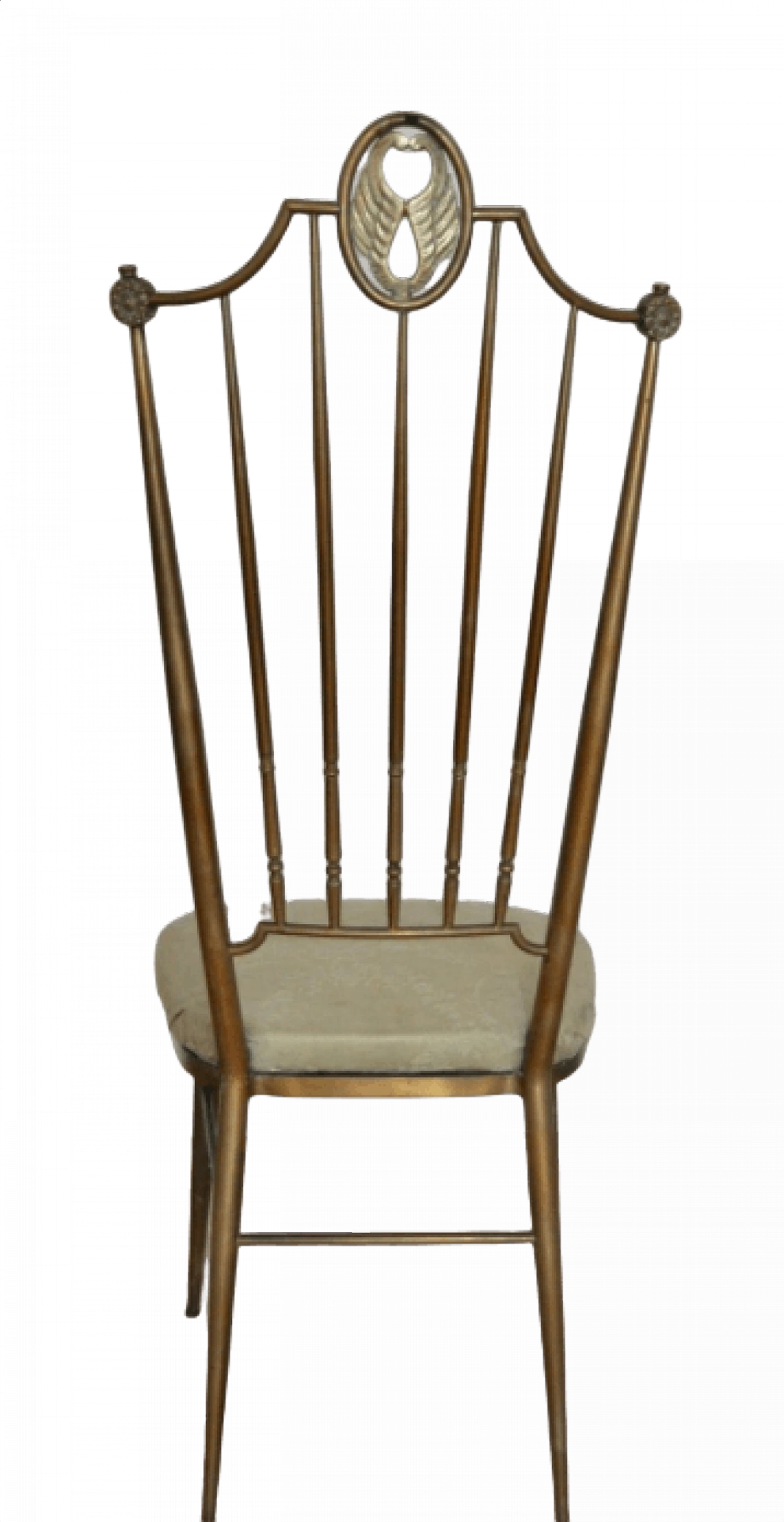 Hollywood Regency style brass chair, 1950s 1372496