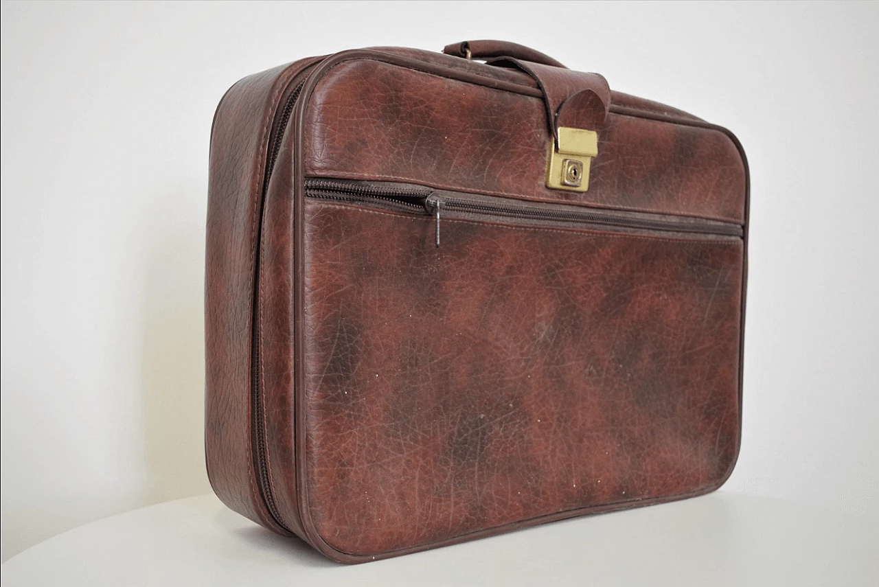 Pair of Homa leather suitcases, 1950s 1372548