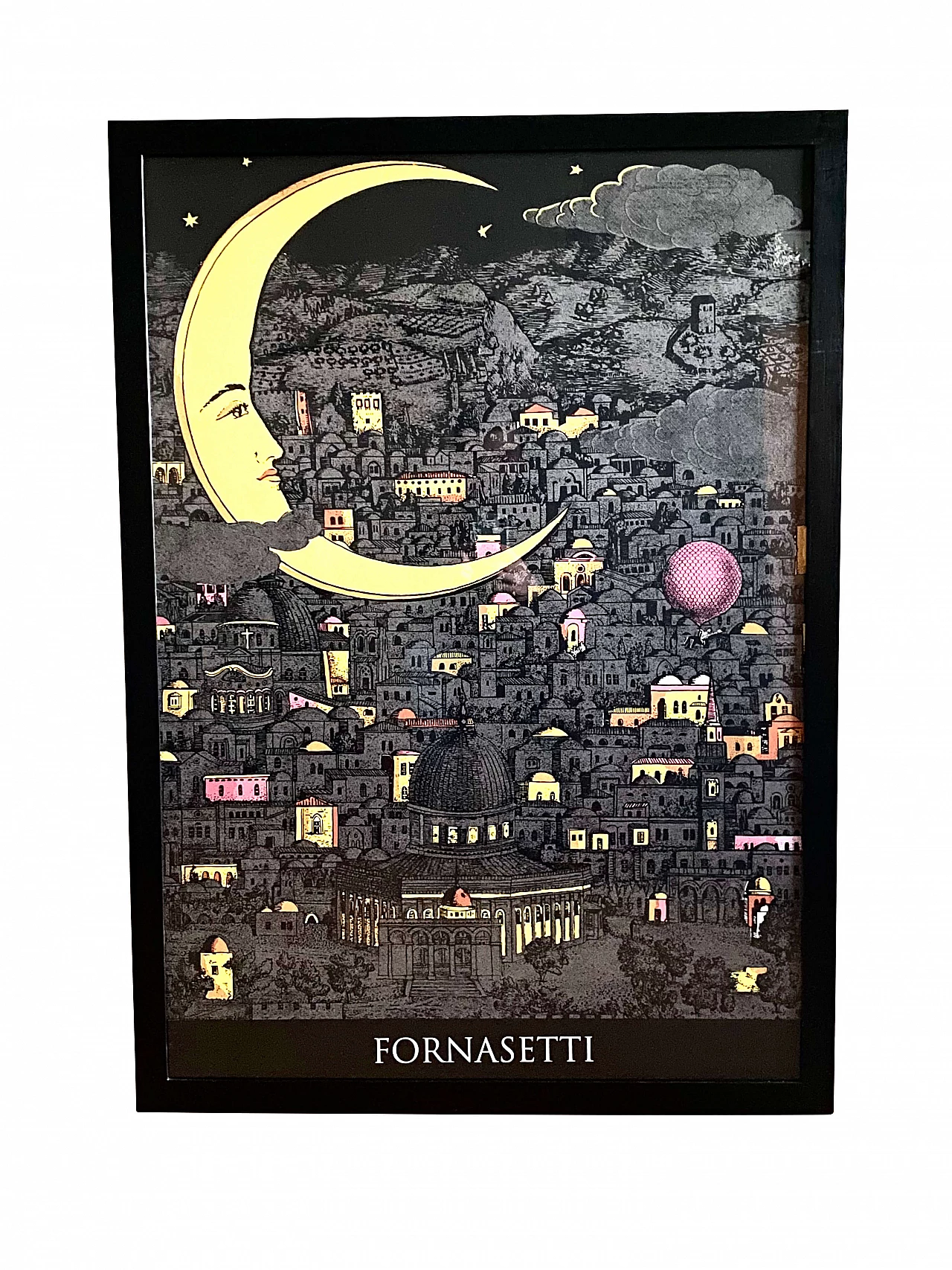 Serigrafia Notte su Gerusalemme di Piero Fornasetti, Graphique de France 1993 1372623