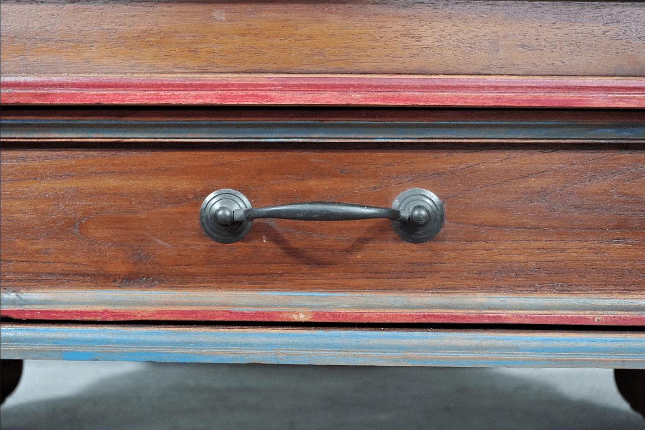 Hand-carved wooden display cabinet with door, 1970s 1372633