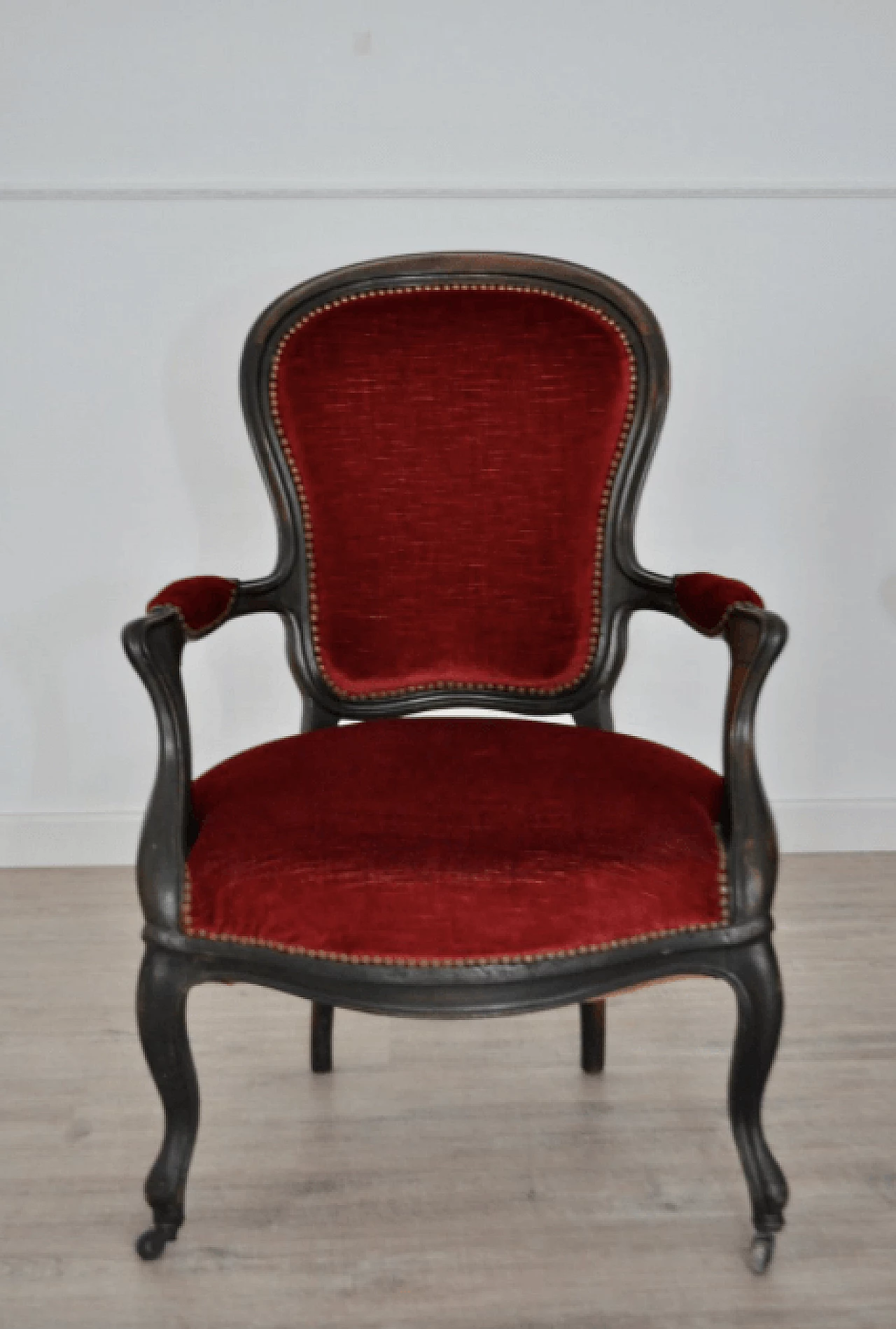 Coppia di poltrone in stile Luigi Filippo, fine '800 1372657