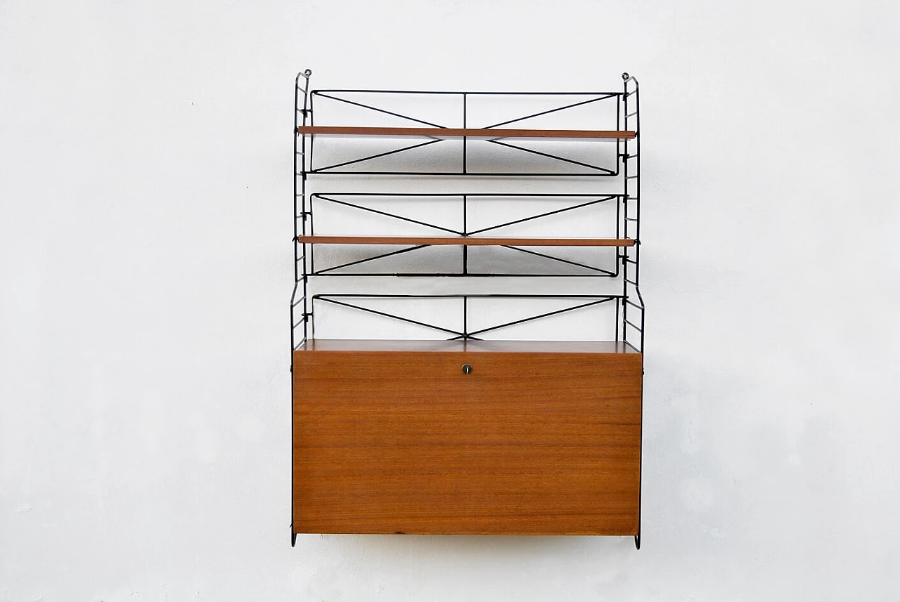 Wall-mounted bookcase, 70s 1372673