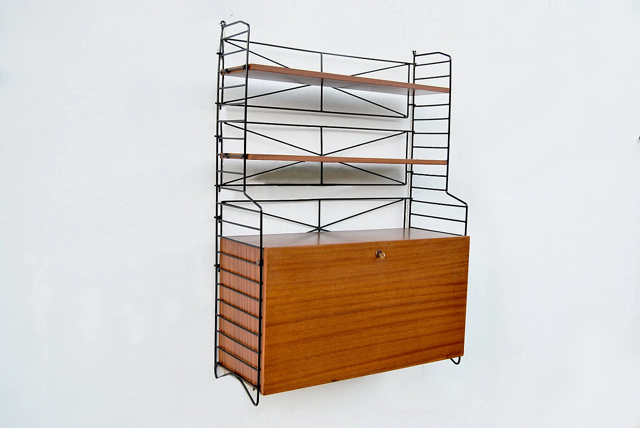 Wall-mounted bookcase, 70s 1372675