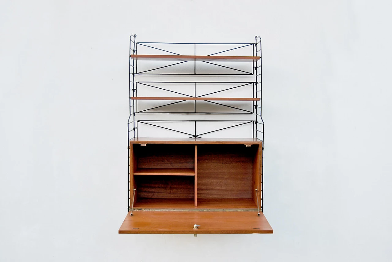 Wall-mounted bookcase, 70s 1372677