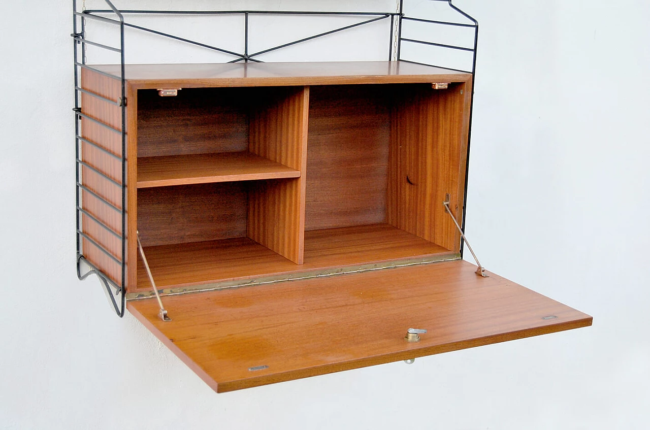 Wall-mounted bookcase, 70s 1372679