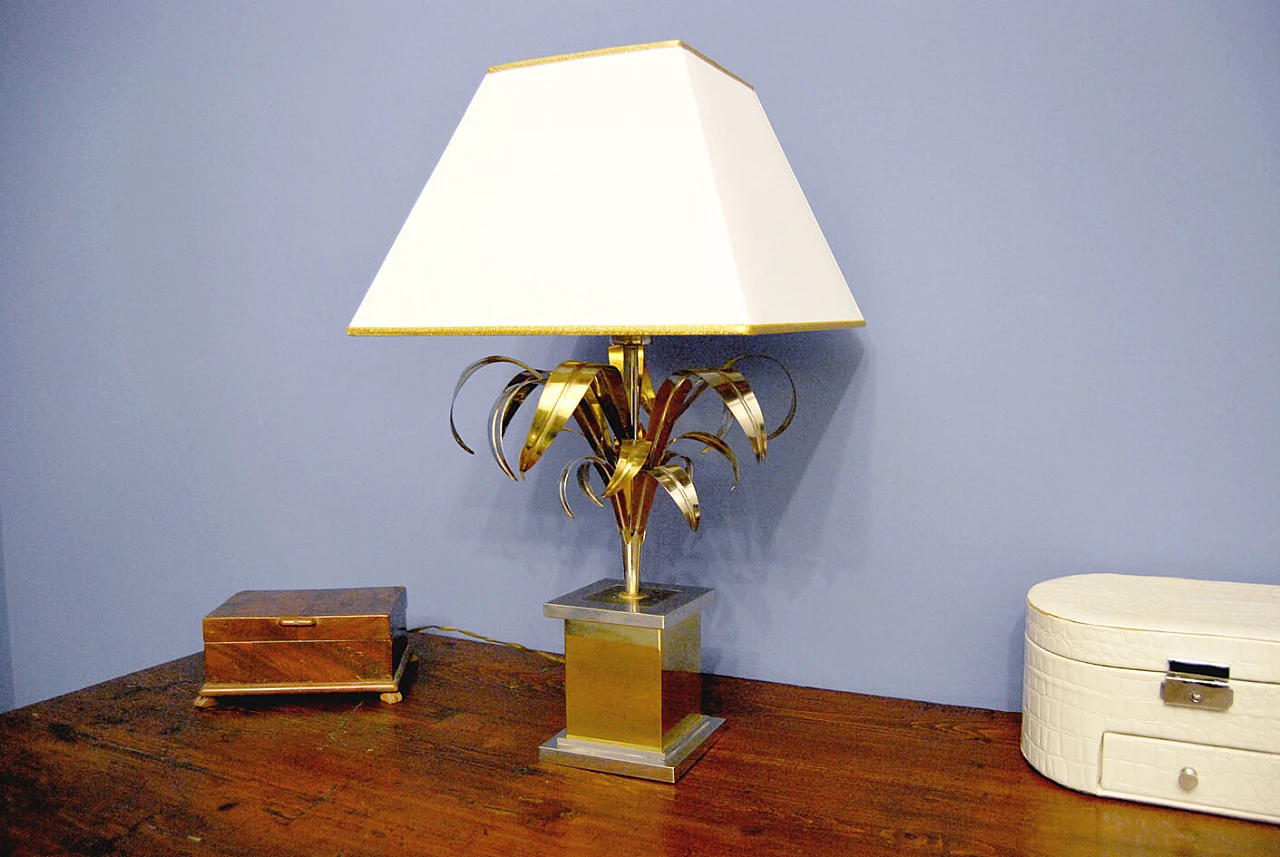 Brass table lamp attributed to Willy Rizzo, 1960s 1372700