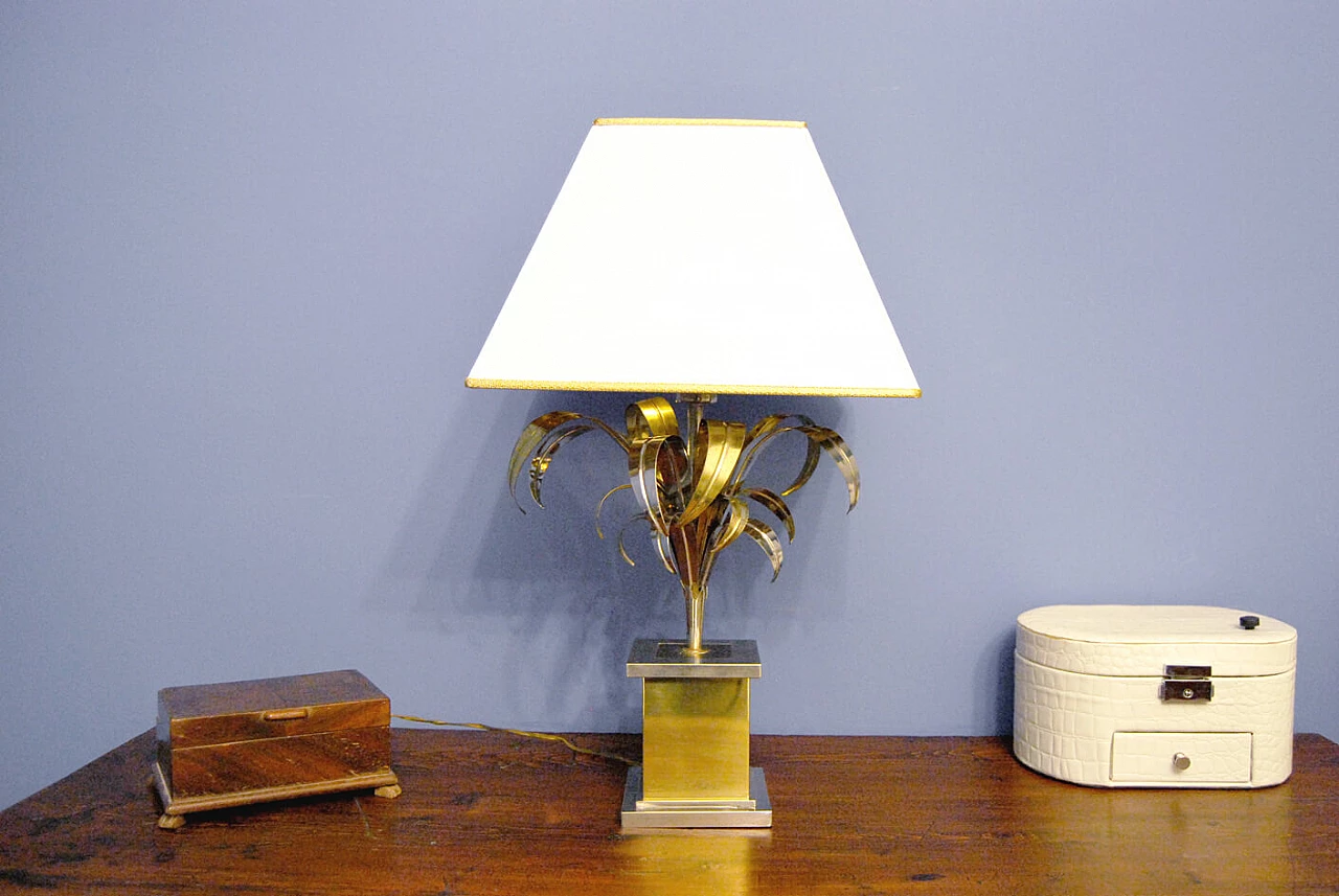 Brass table lamp attributed to Willy Rizzo, 1960s 1372701