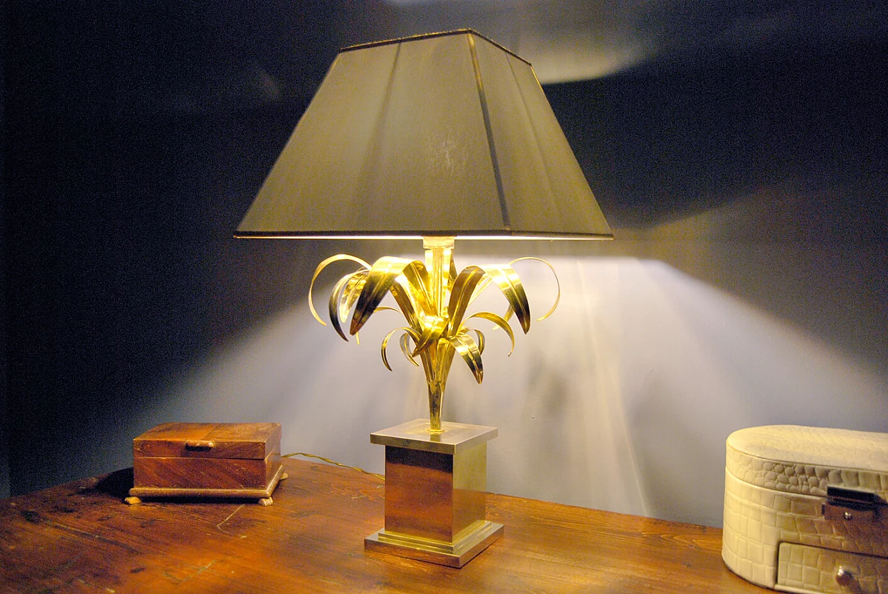 Brass table lamp attributed to Willy Rizzo, 1960s 1372703