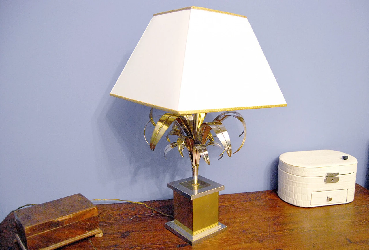 Brass table lamp attributed to Willy Rizzo, 1960s 1372705