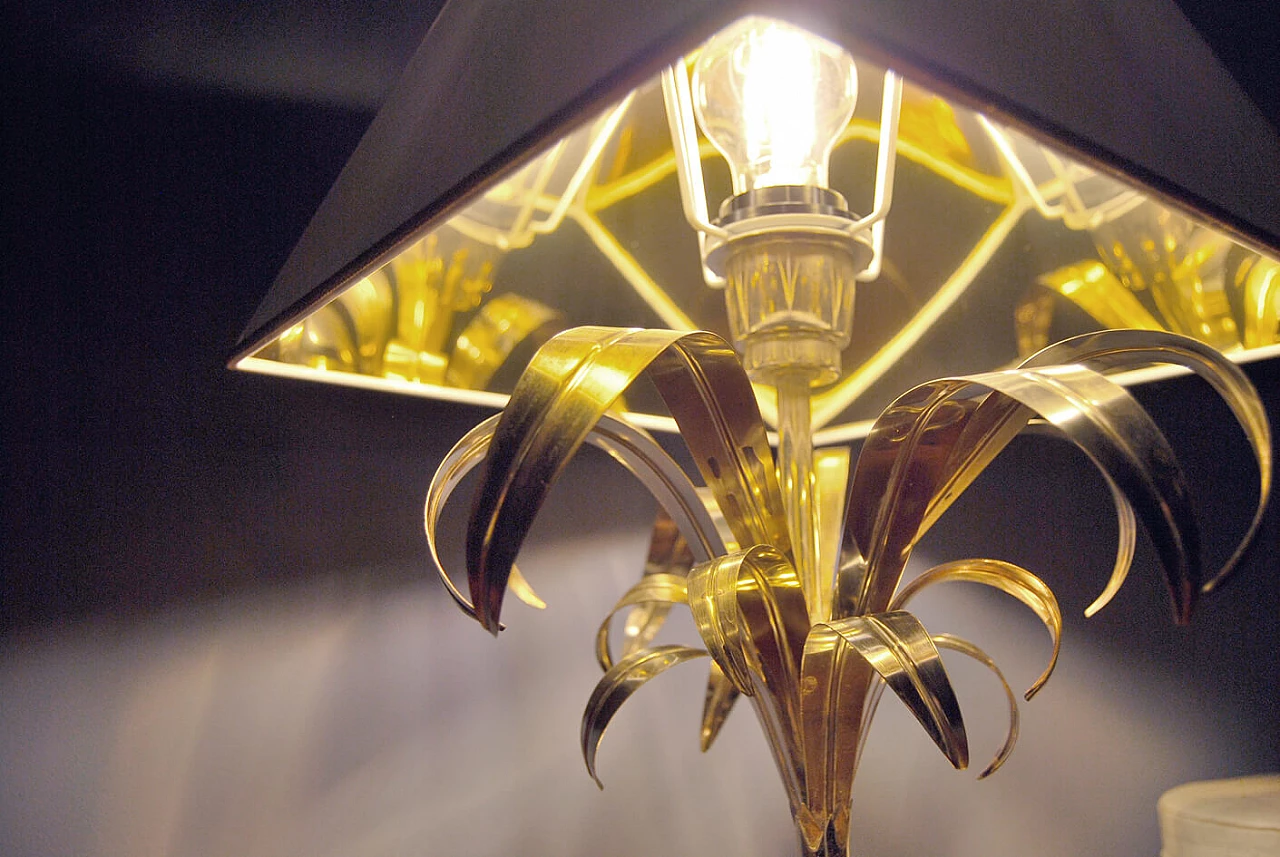 Brass table lamp attributed to Willy Rizzo, 1960s 1372712