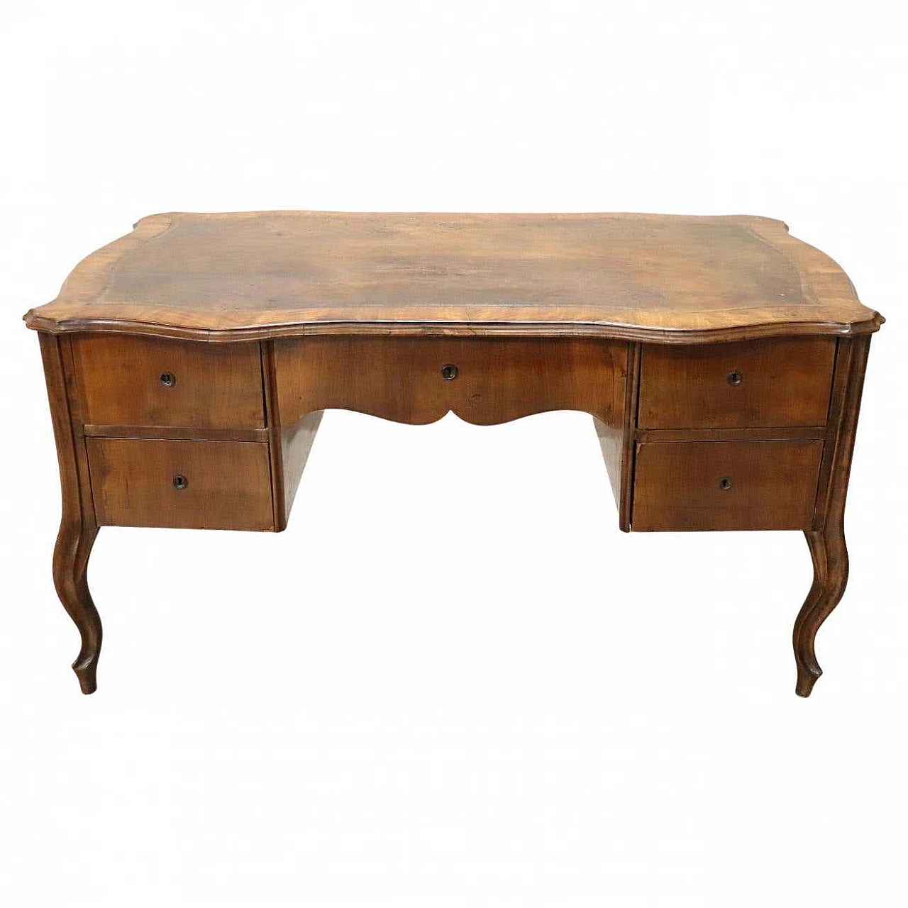 Walnut writing desk with 5 drawers, 19th century 1372777