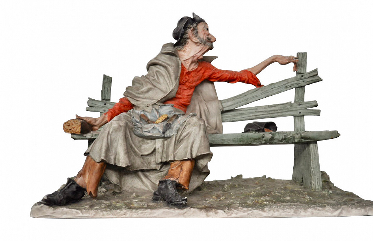 Statuina Umarell Anziano Che Guarda I Lavori – Scultura 3D Artigianale Made In Italy
