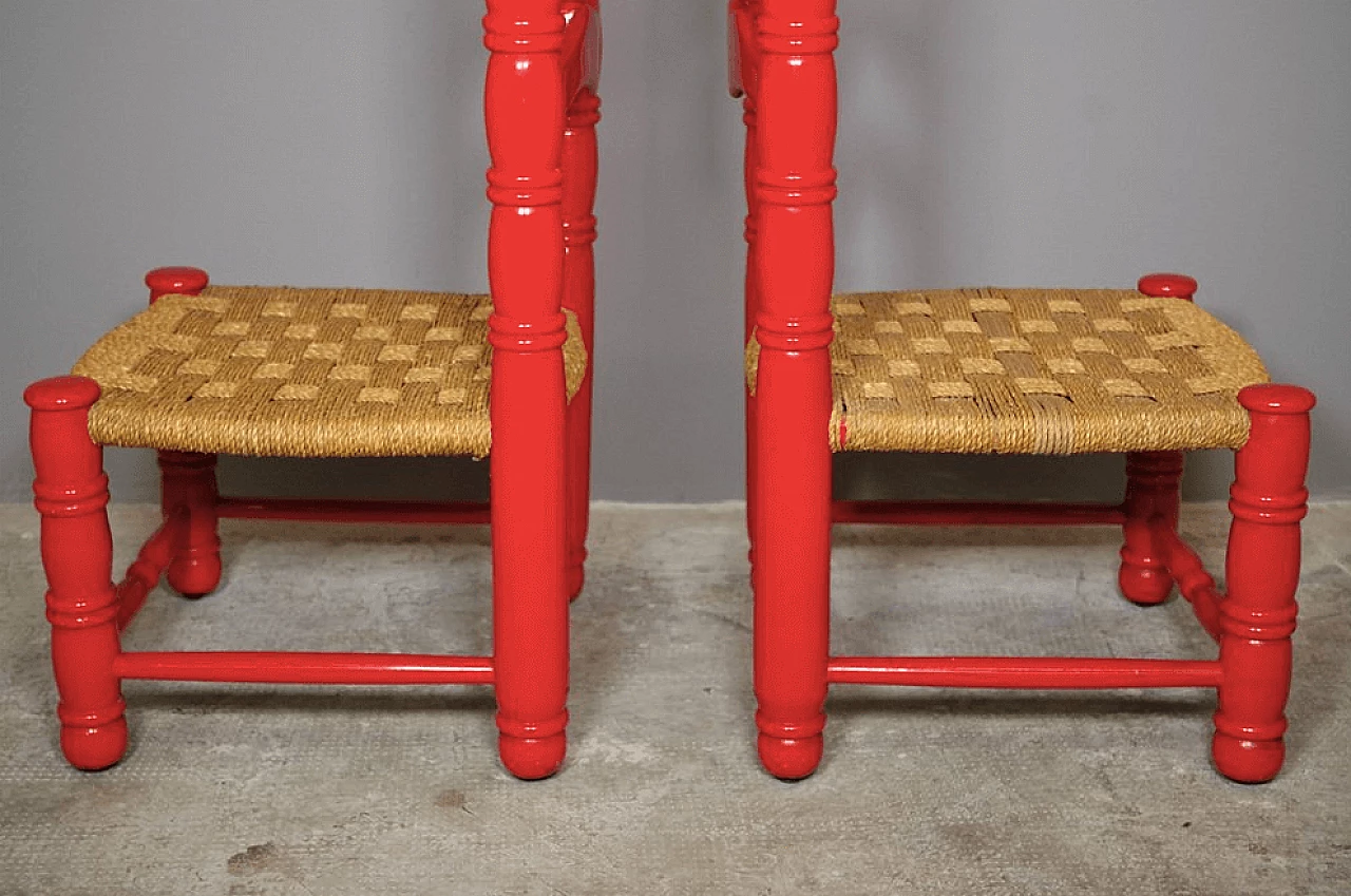 Coppia di sedie alte spagnole, anni '40 1372943